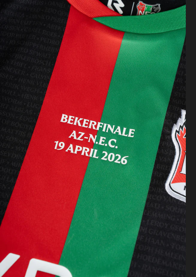 La maglia finale di coppa N.E.C. Nijmegen 2025-2026