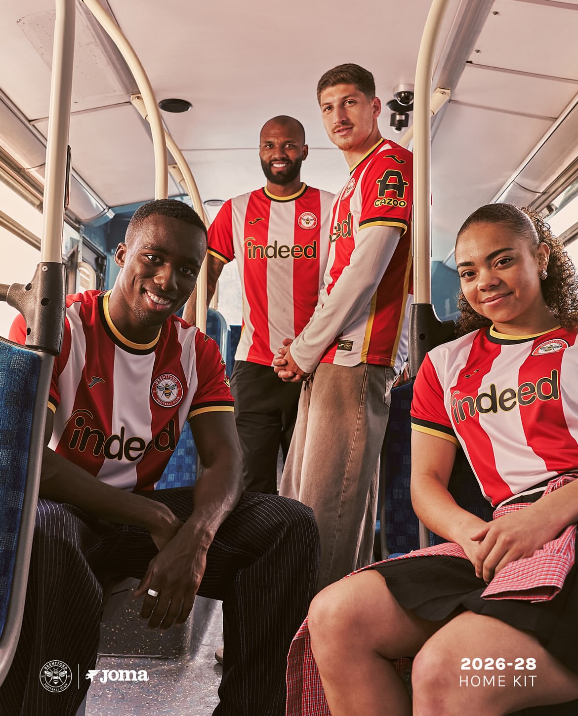 Maglia home del Brentford 2026-2028 firmata Joma
