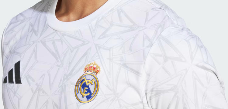 Real Madrid Warming Up Shirt 2024 2025 Wit
