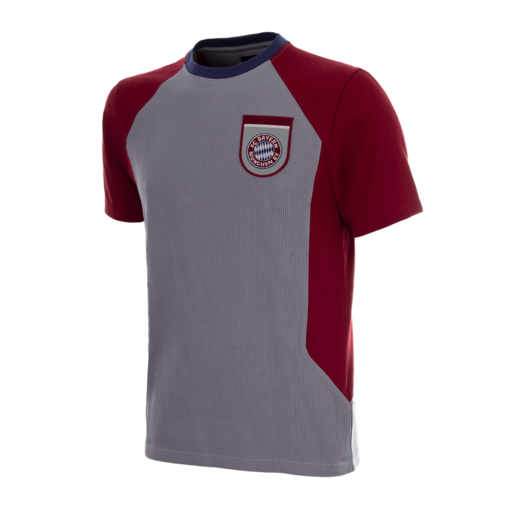 Bayern Monaco t-shirt retro 1998 - Grigio/Bordeaux