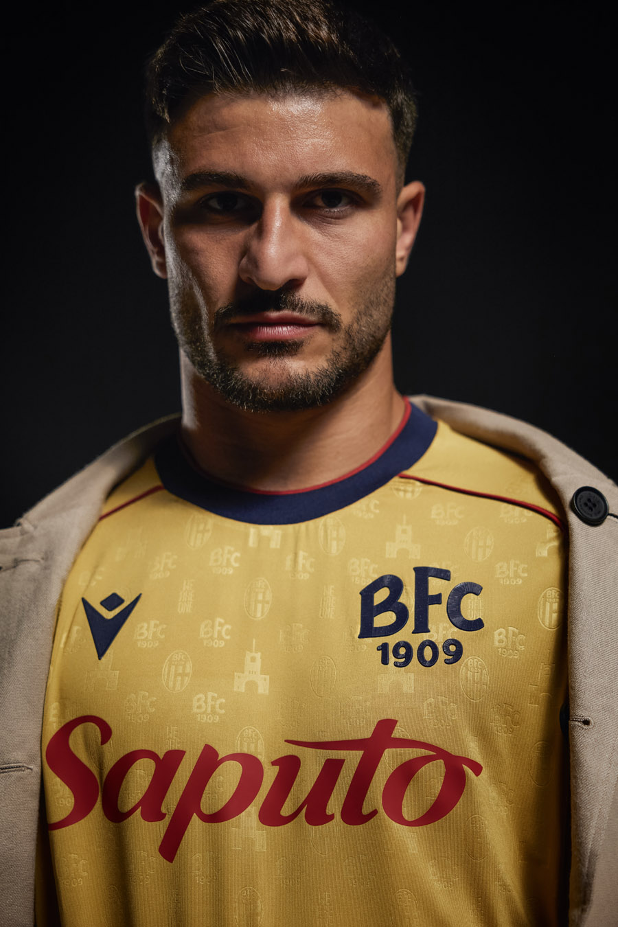 Bologna FC terza maglia 2026-2027 omaggio allo Stadio Renato Dall'Ara