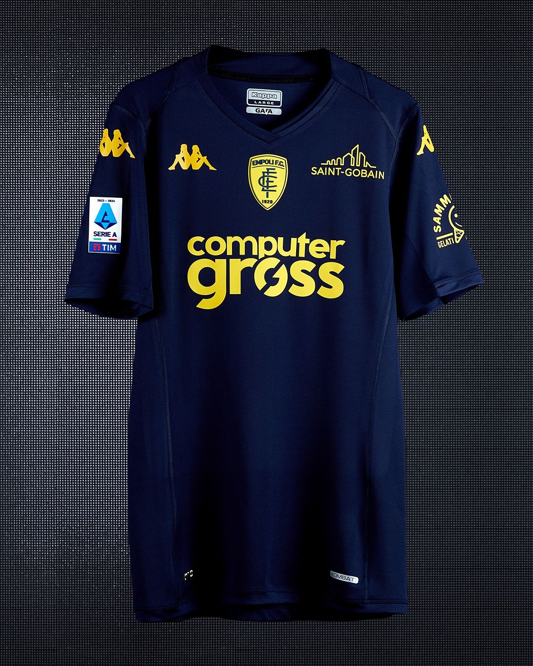 Maglie dell’Empoli 2023-2024: Kappa tra azzurro, bianco e blu scuro