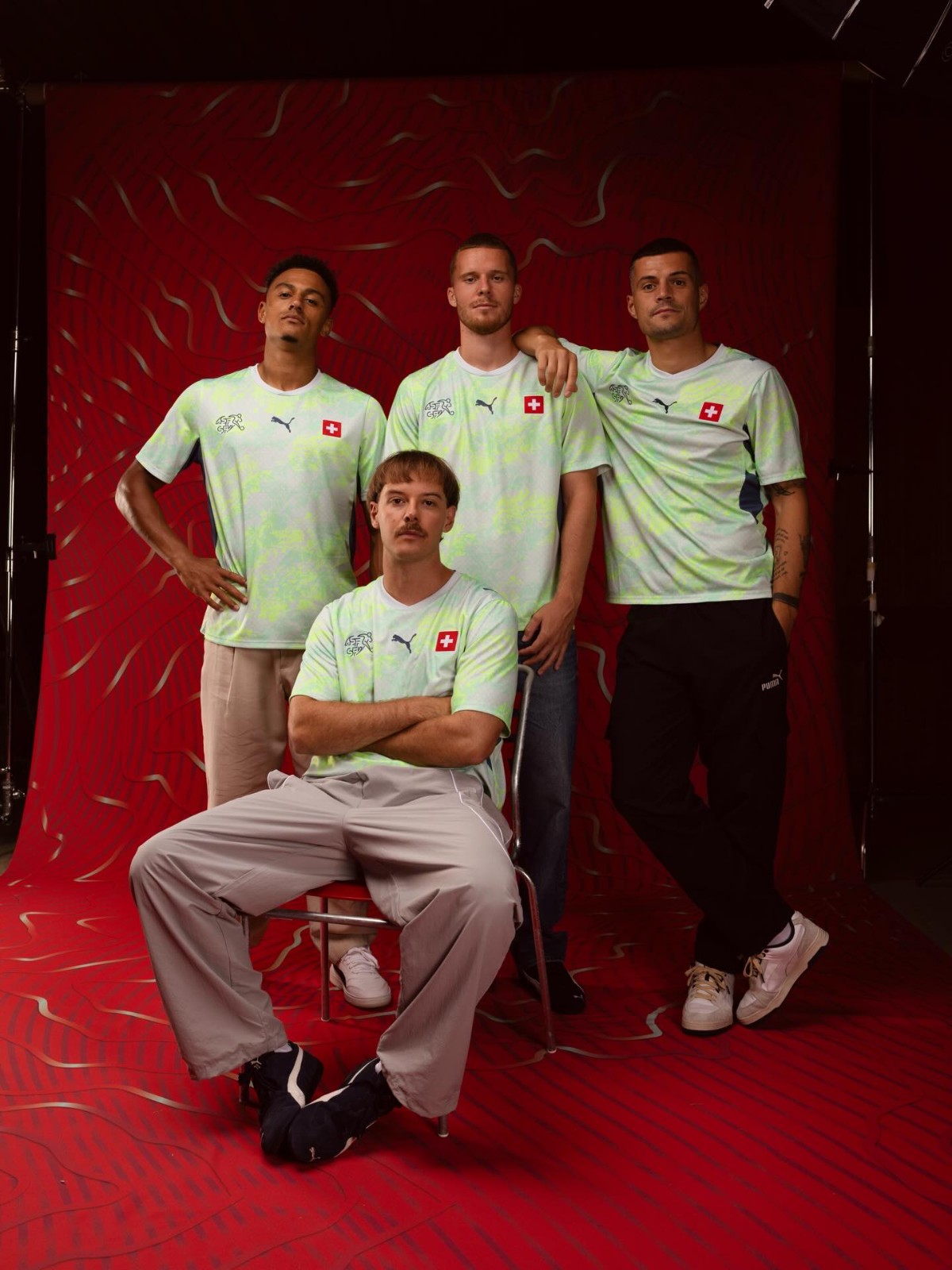 Maglia away Svizzera Mondiali 2026 verde fluo!