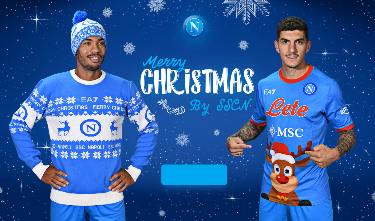 Napoli Kerst maglia 2022-2023 bevat afbeelding rendier
