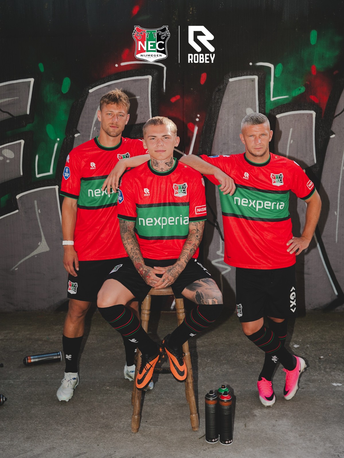 Maglia home del N.E.C. Nijmegen 2026-2027 firmata Robey