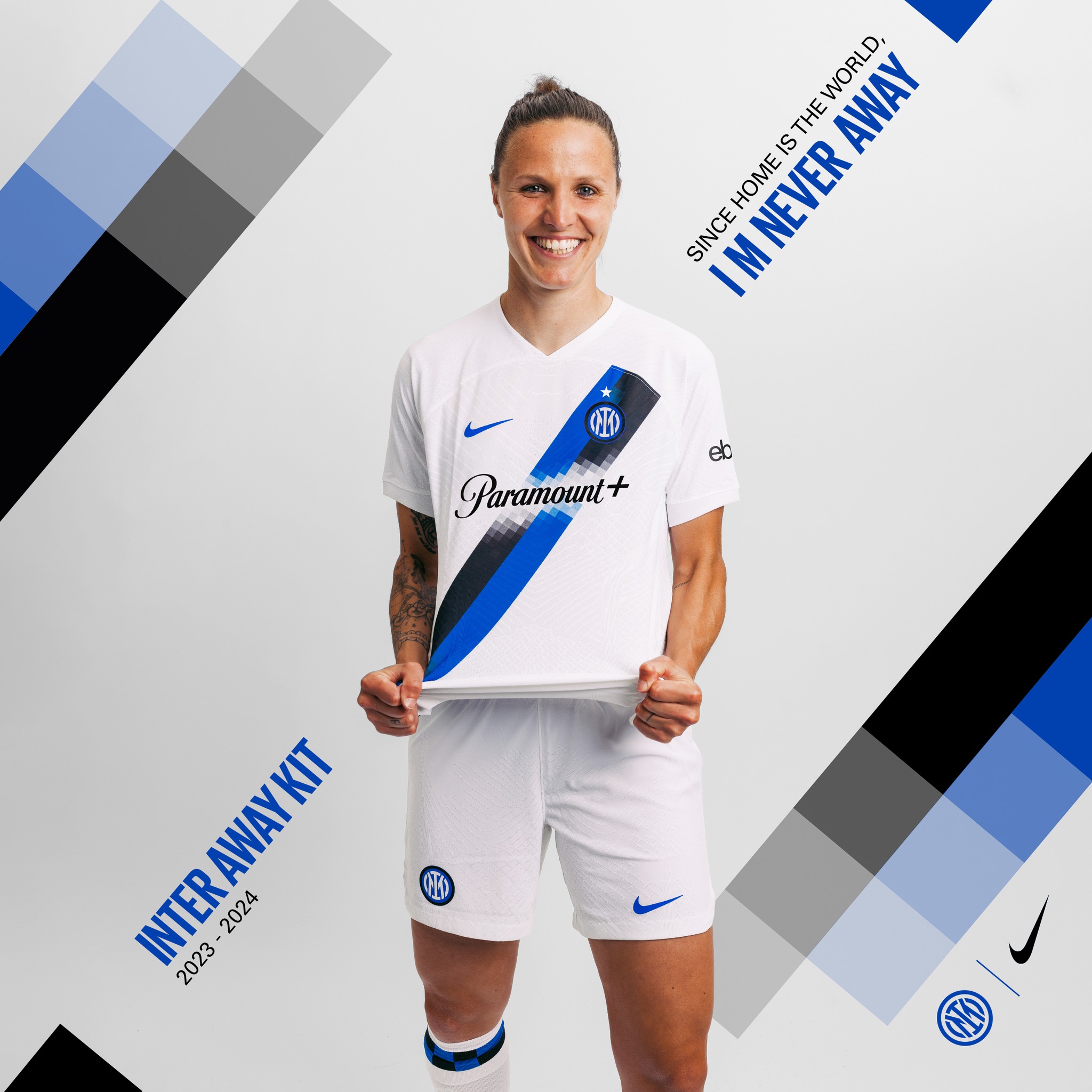 Maglia away dell'Inter 2023-2024: il ritorno della fascia diagonale anni Sessanta