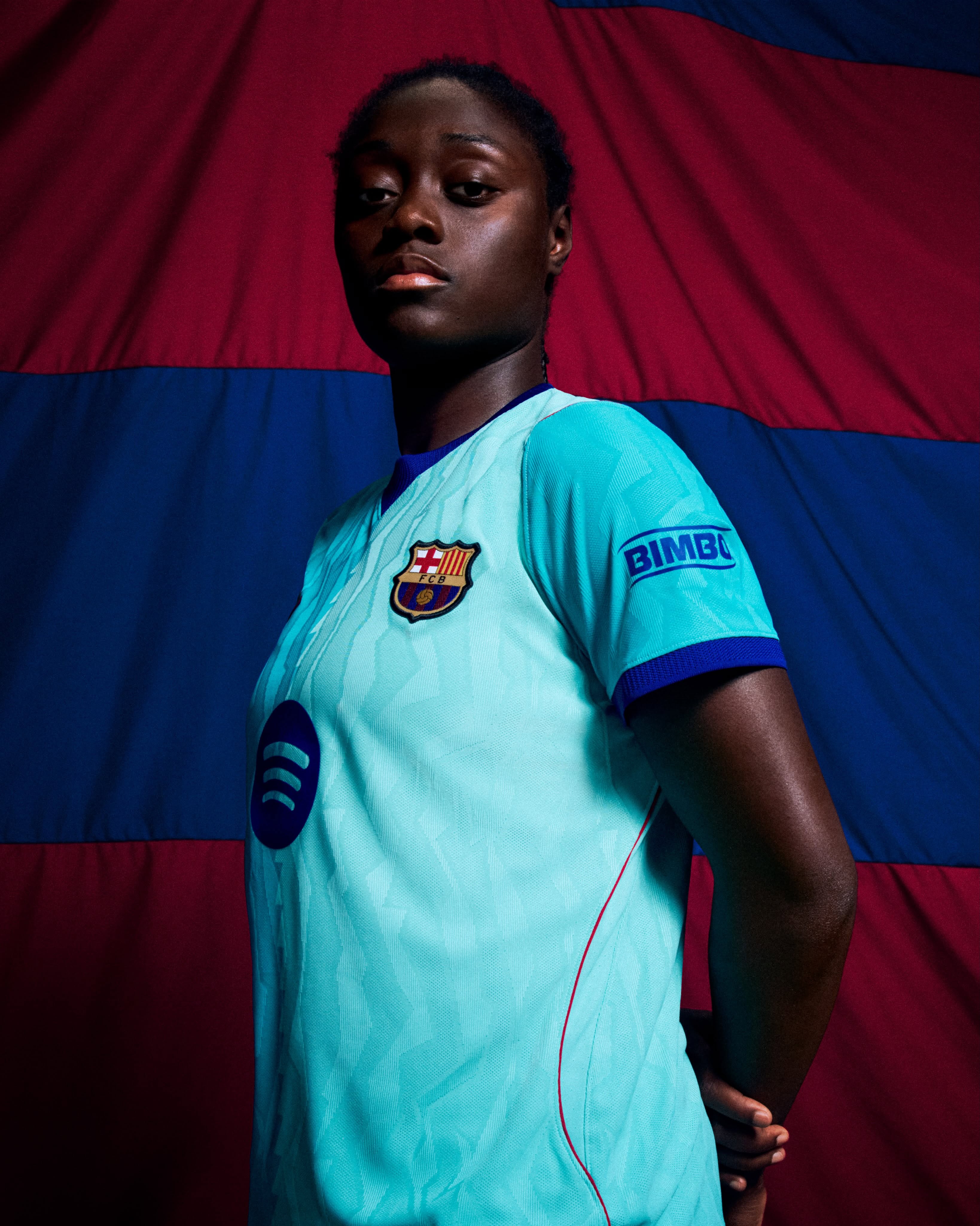Terza maglia FC Barcellona 2026-2027 turchese con vibe anni '90