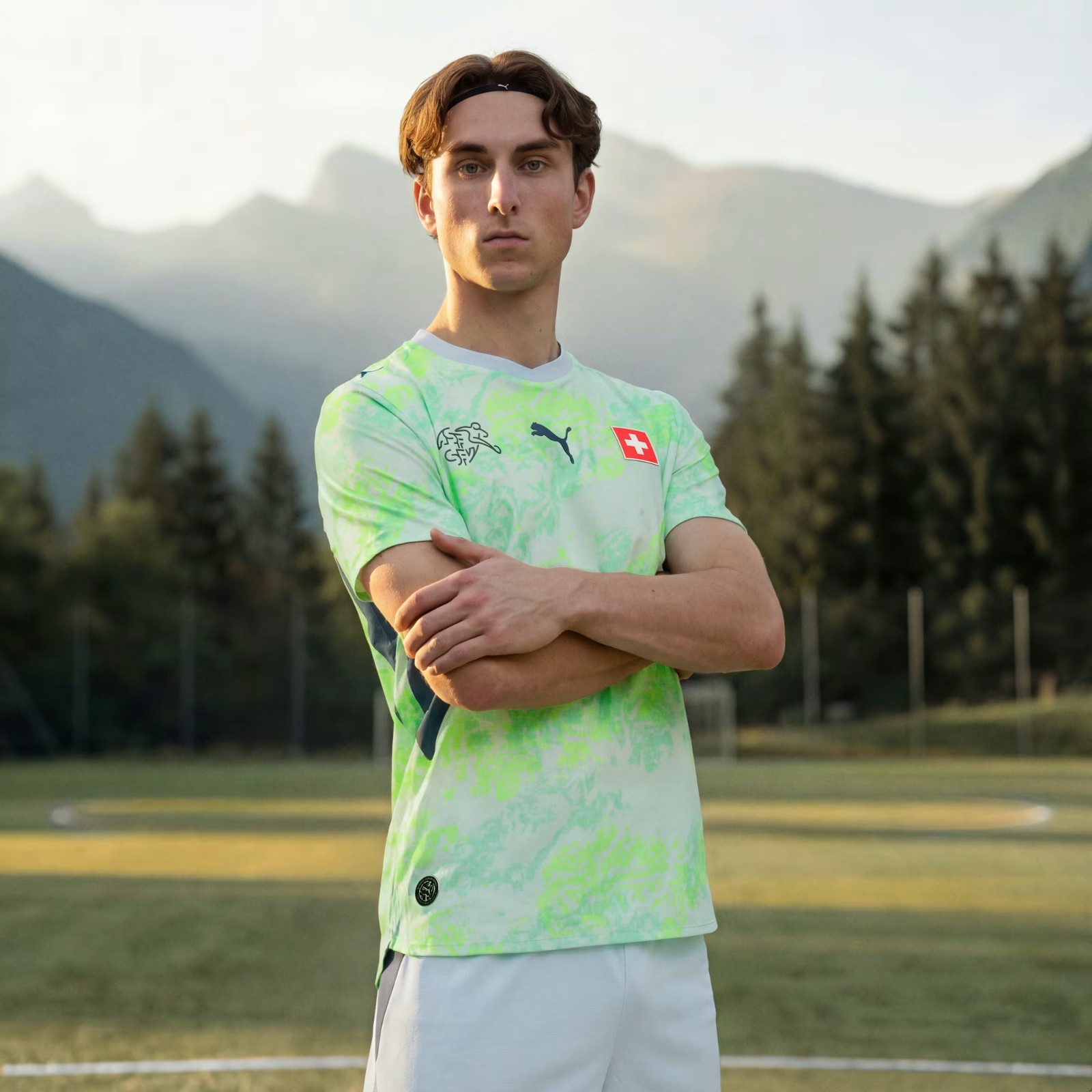 Maglia away Svizzera Mondiali 2026 verde fluo!