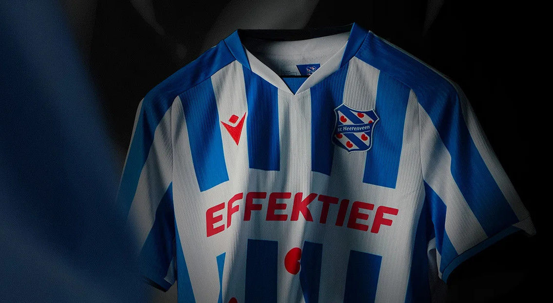 La maglia home dello SC Heerenveen 2026-2027 firmata Macron
