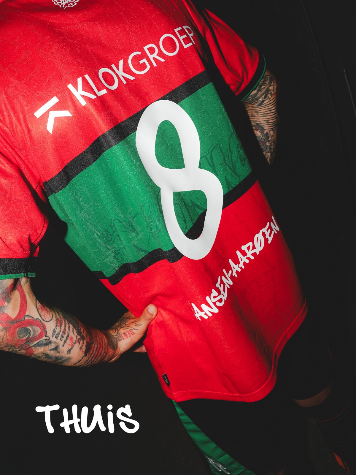 Maglia home del N.E.C. Nijmegen 2026-2027 firmata Robey