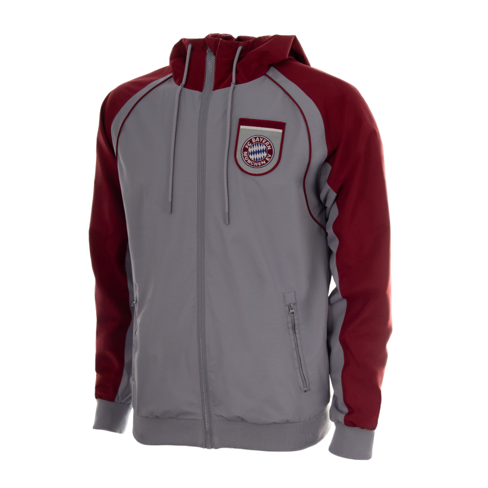 Bayern Monaco windrunner retro 1998 - Grigio/Bordeaux