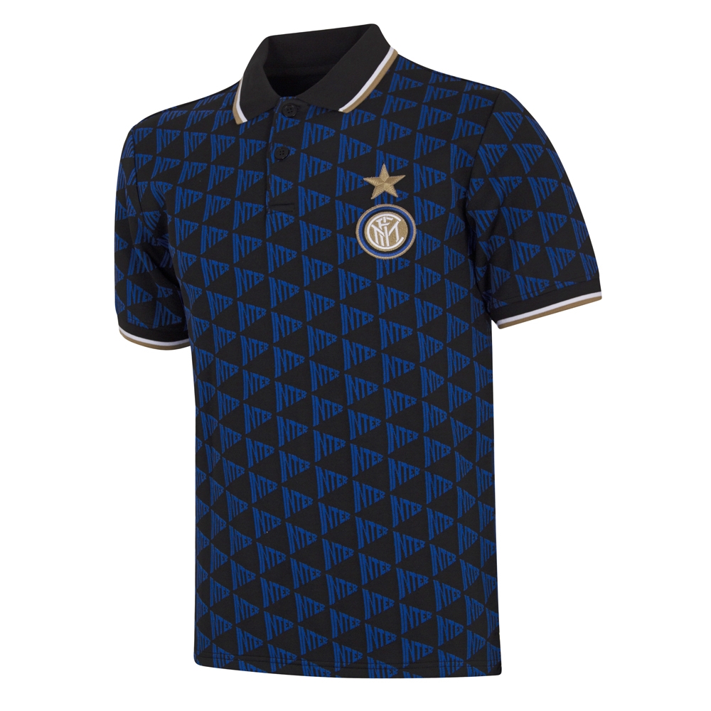 Polo All Over Pattern Inter - Blu/Nero