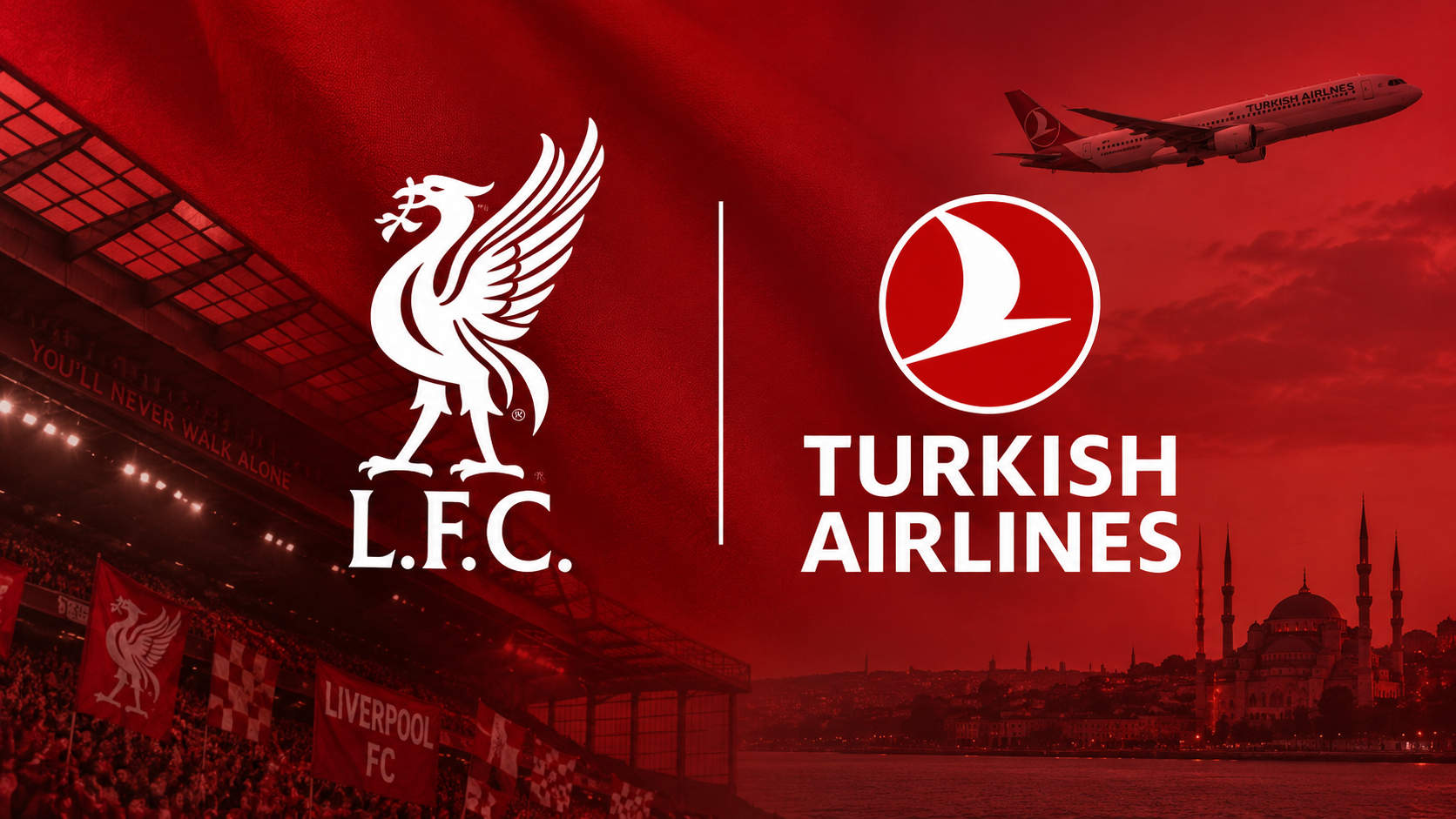 Turkish Airlines nuovo sponsor di maglia del Liverpool dal 2027-2028