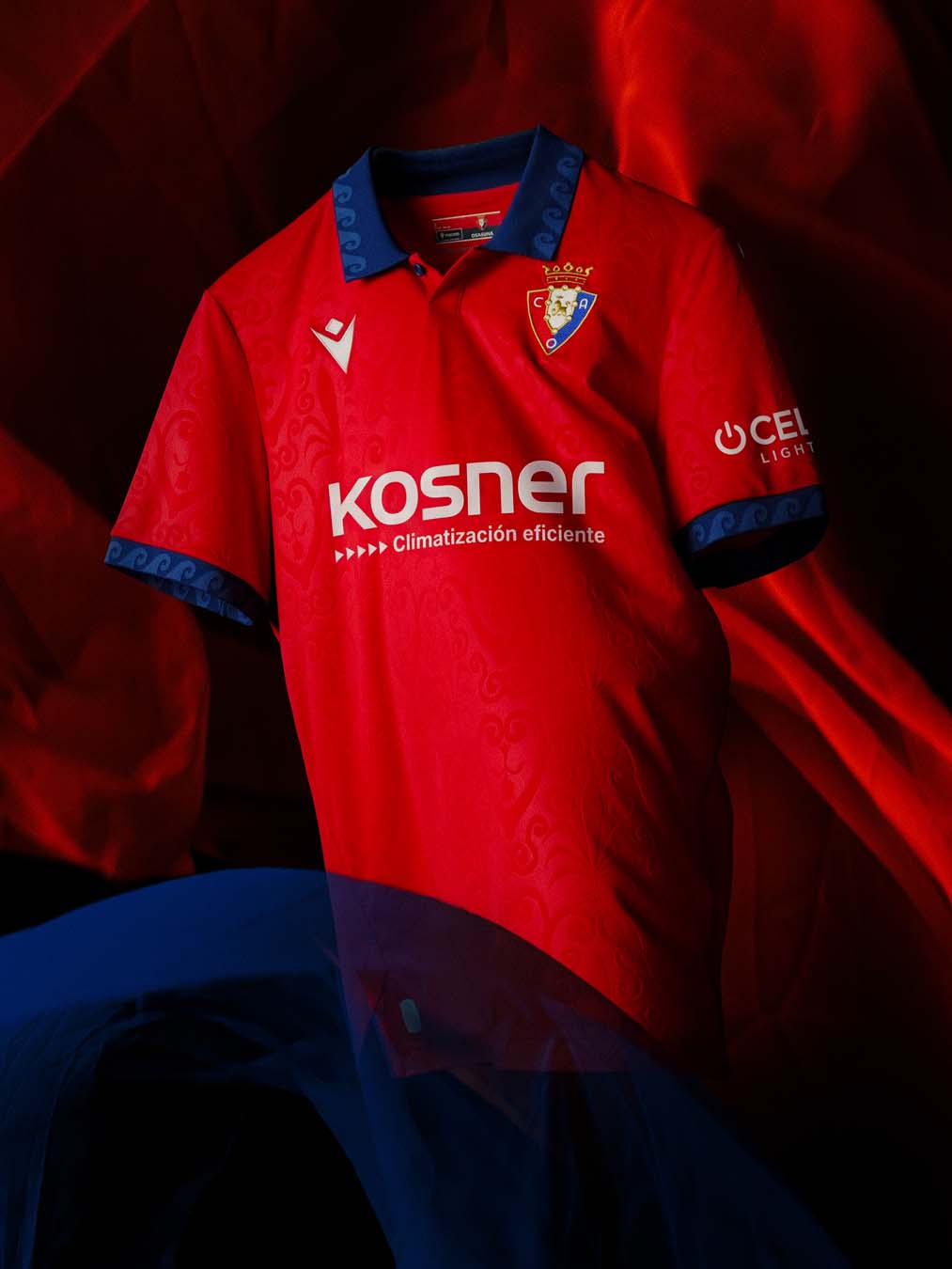 Maglie del CA Osasuna 2026-2027 firmate Macron