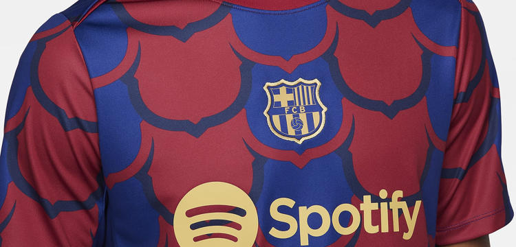 Fc Barcelona Warming Up Shirt 2024 C
