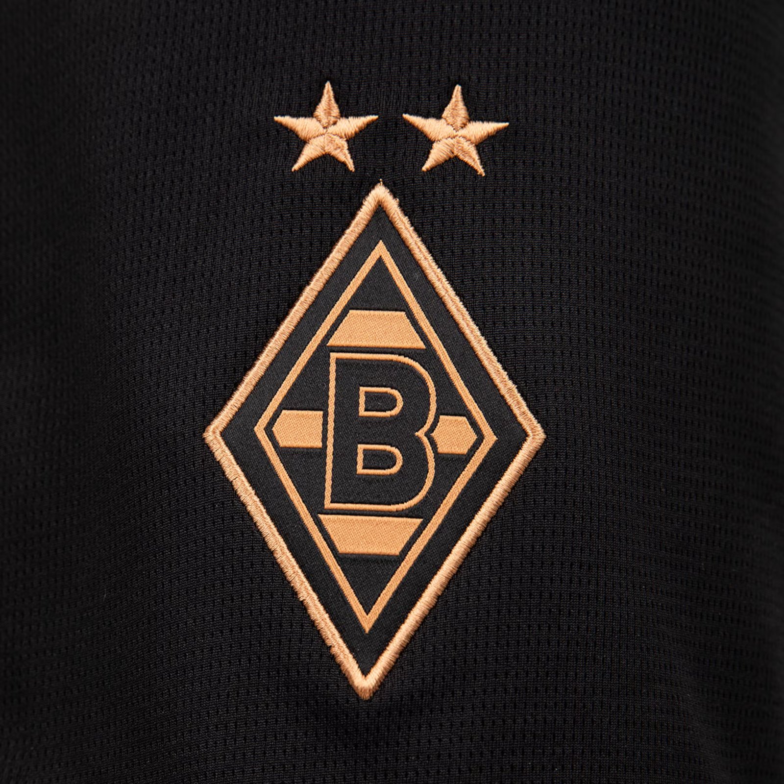Maglia away Borussia Mönchengladbach 2026-2027 nera con accenti bronzo