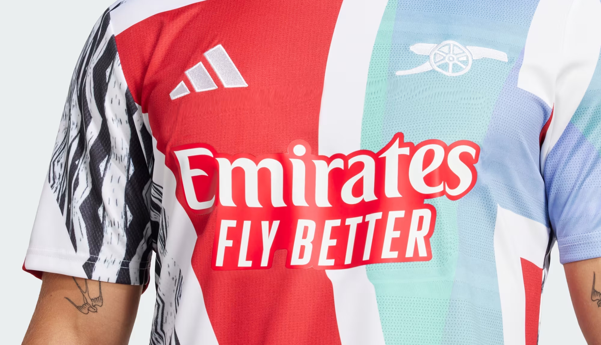 Arsenal maglia riscaldamento 2025